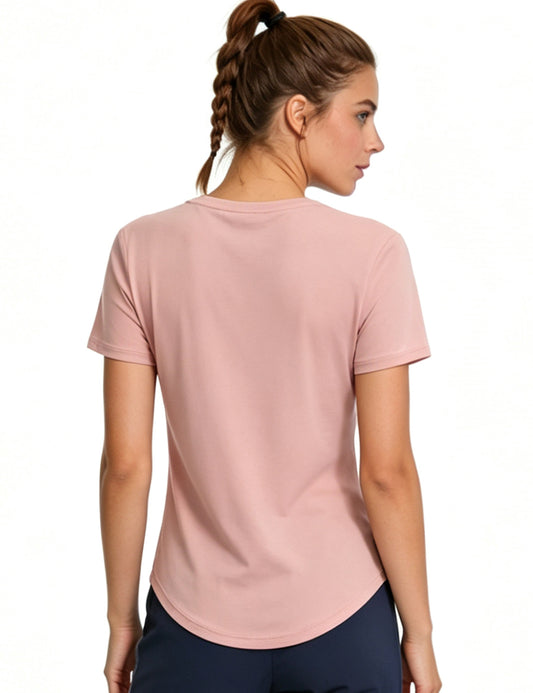 Orin Women's Crew Neck Short Sleeve Shirts for Outdoor Running, Yoga & Fitness