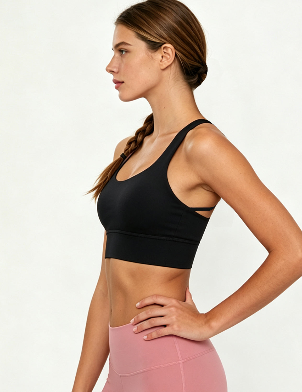 Orin Women’s Criss Cross Back Sports Bra with Removable Pads Medium Support Workout Yoga Bra