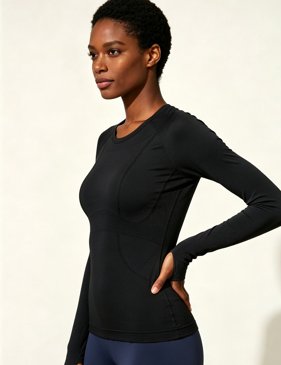 Orin Women's Seamless Long Sleeve Top for Running & Yoga, Soft & Breathable