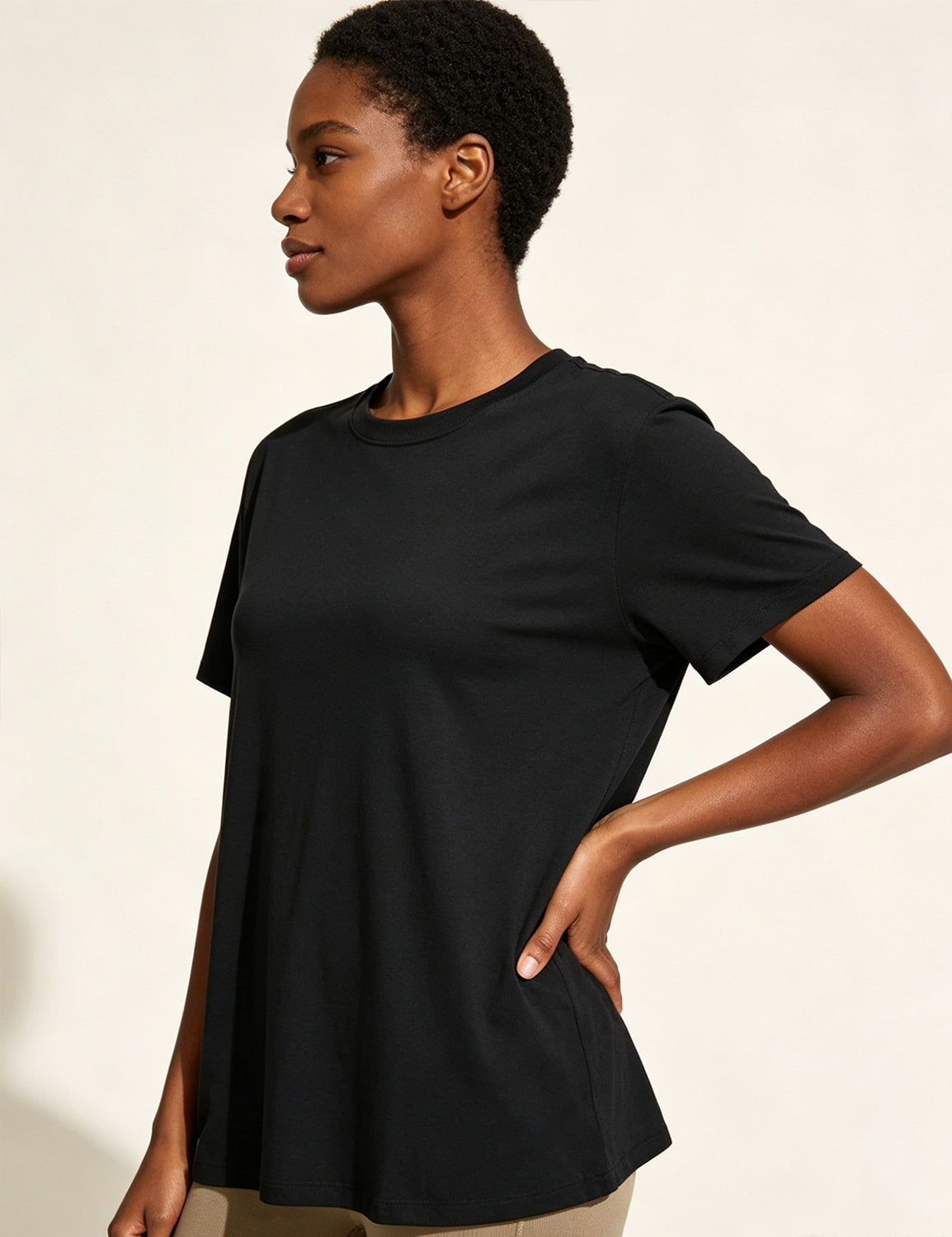 Orin Women's Crew Neck Loose Casual Sports Short Sleeve