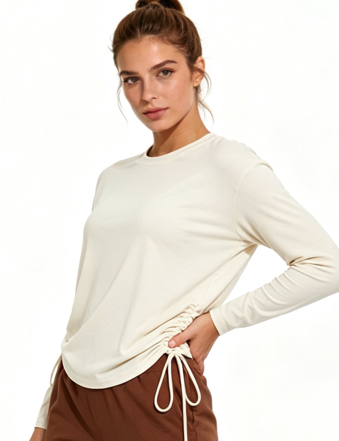 Orin Women's Loose Quick-Dry Breathable Long Sleeve Top for Training & Running