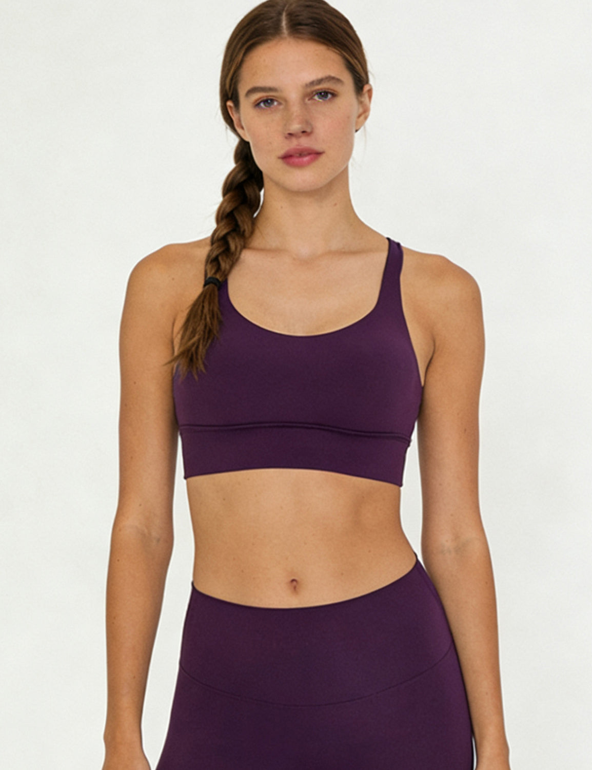 Orin Women’s Criss Cross Back Sports Bra with Removable Pads Medium Support Workout Yoga Bra