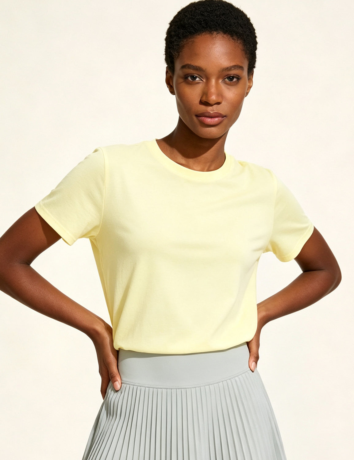 Orin Women's Crew Neck Loose Casual Sports Short Sleeve