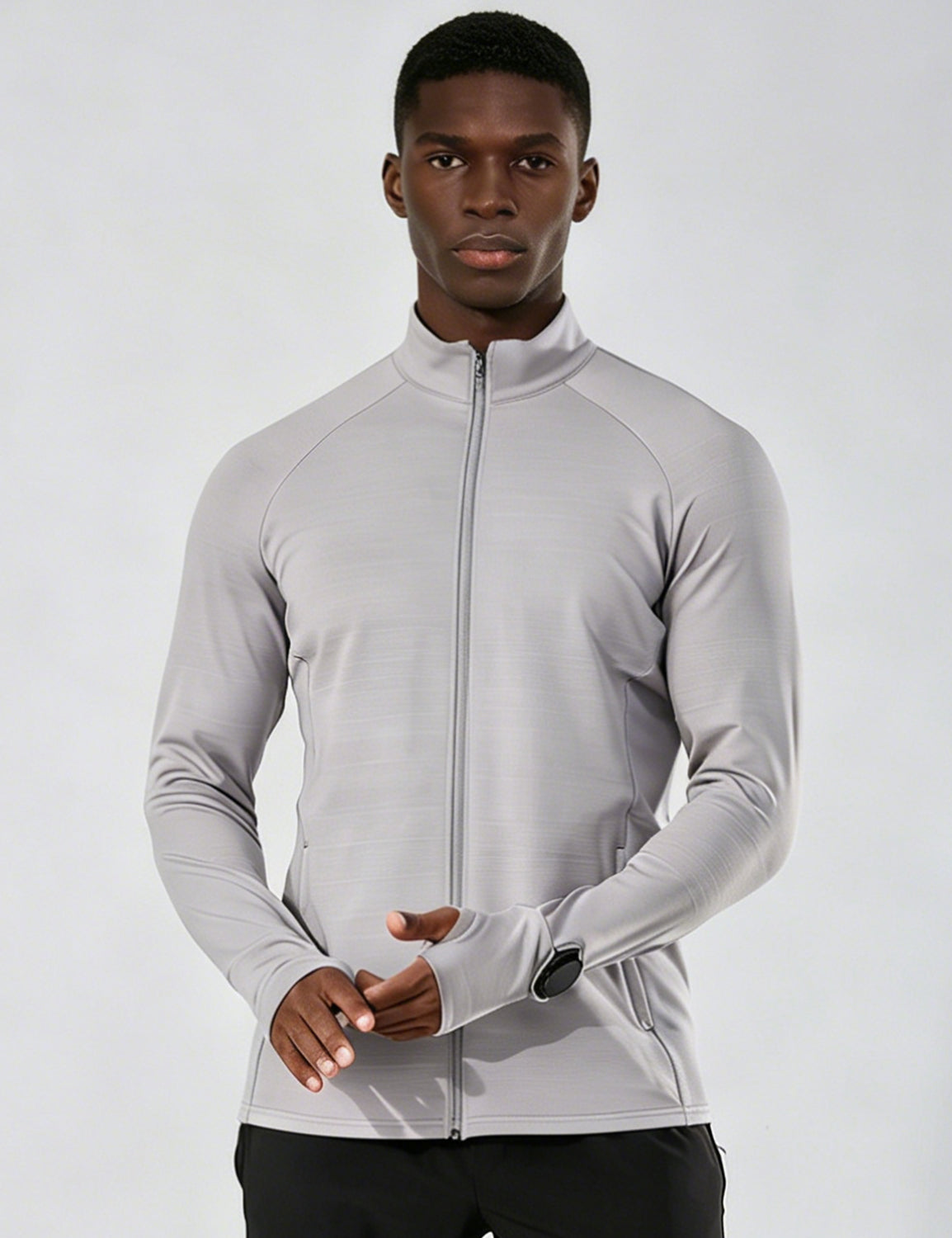 Orin Men's Zip-Up Stand Collar Sports Long Sleeve Jacket
