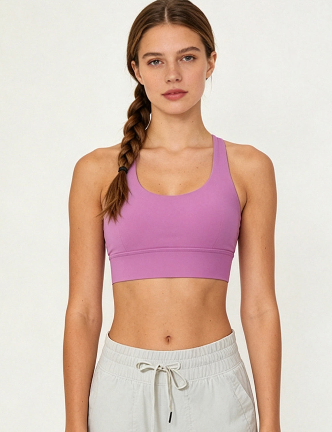 Orin Women’s Criss Cross Back Sports Bra with Removable Pads Medium Support Workout Yoga Bra