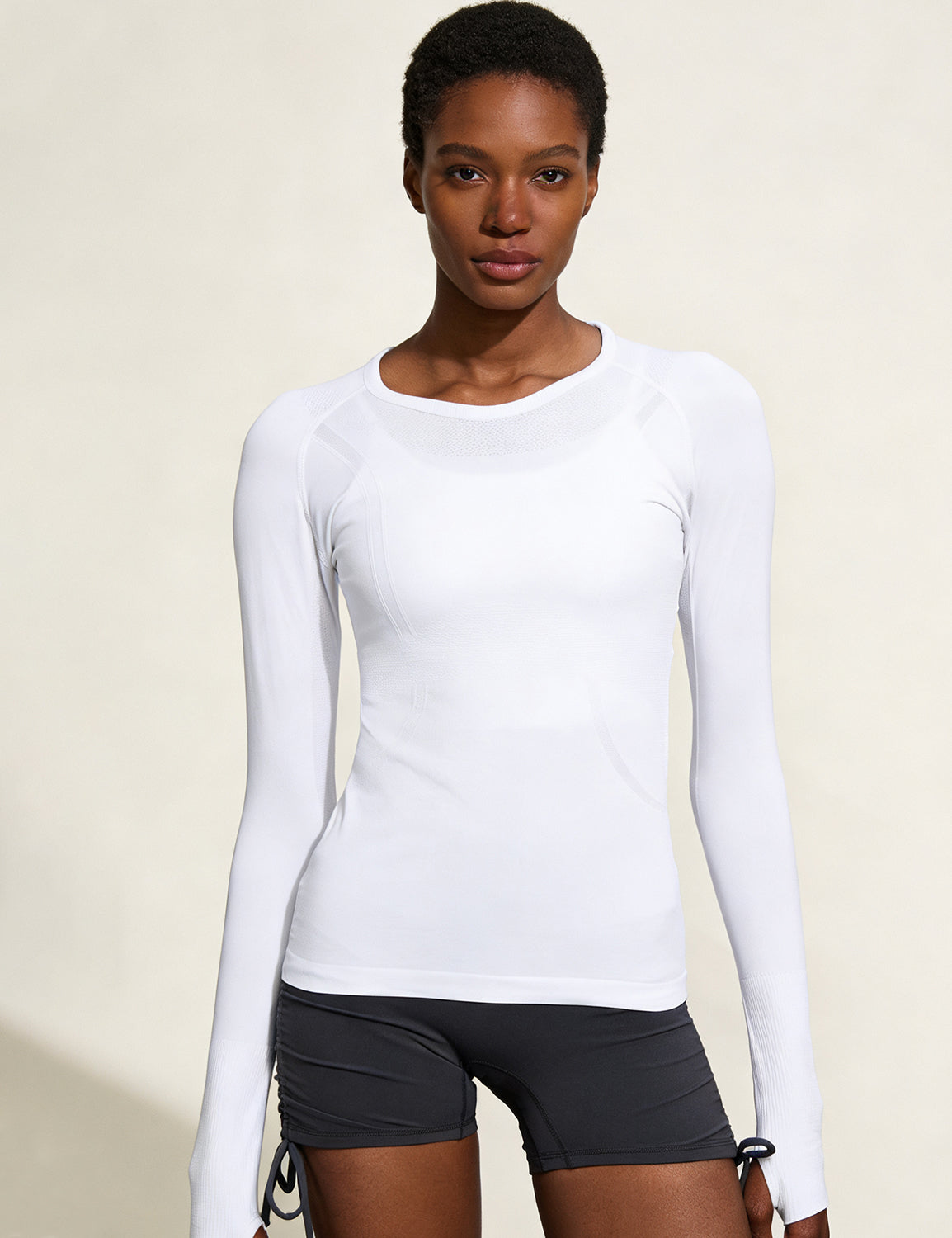 Orin Women's Seamless Long Sleeve Top for Running & Yoga, Soft & Breathable