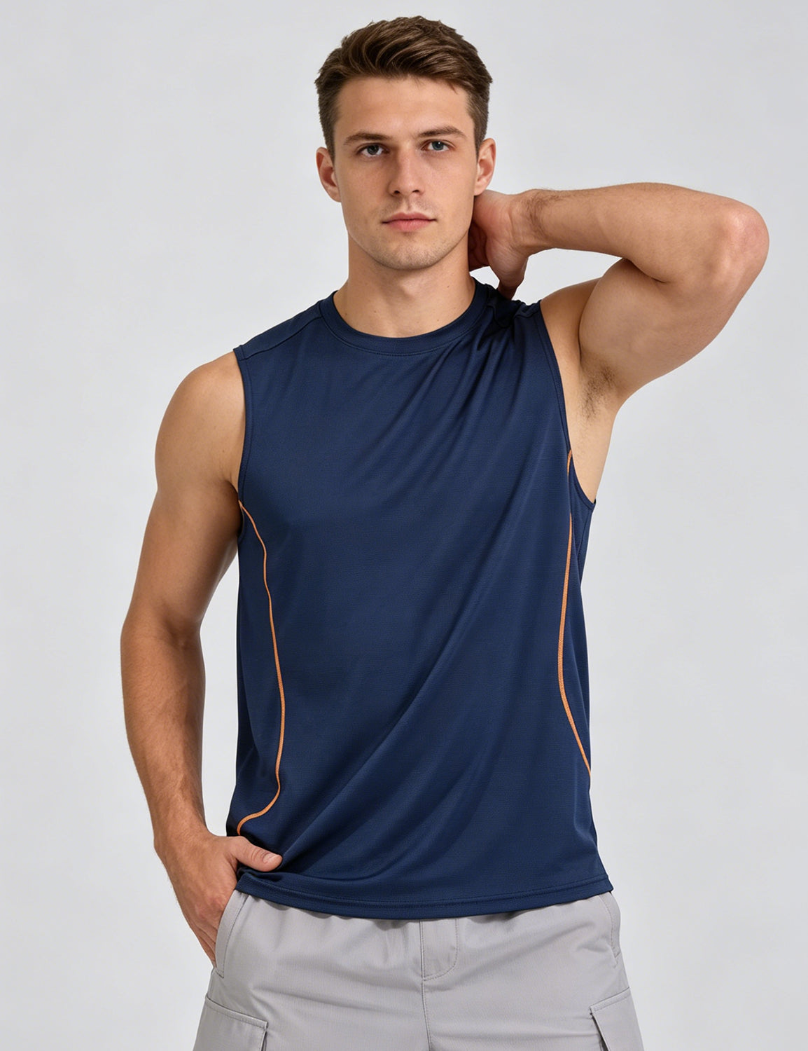 Orin Men's Wide Shoulder Breathable Sports Tank Top
