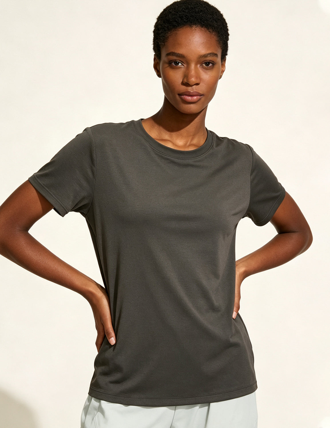Orin Women's Crew Neck Loose Casual Sports Short Sleeve