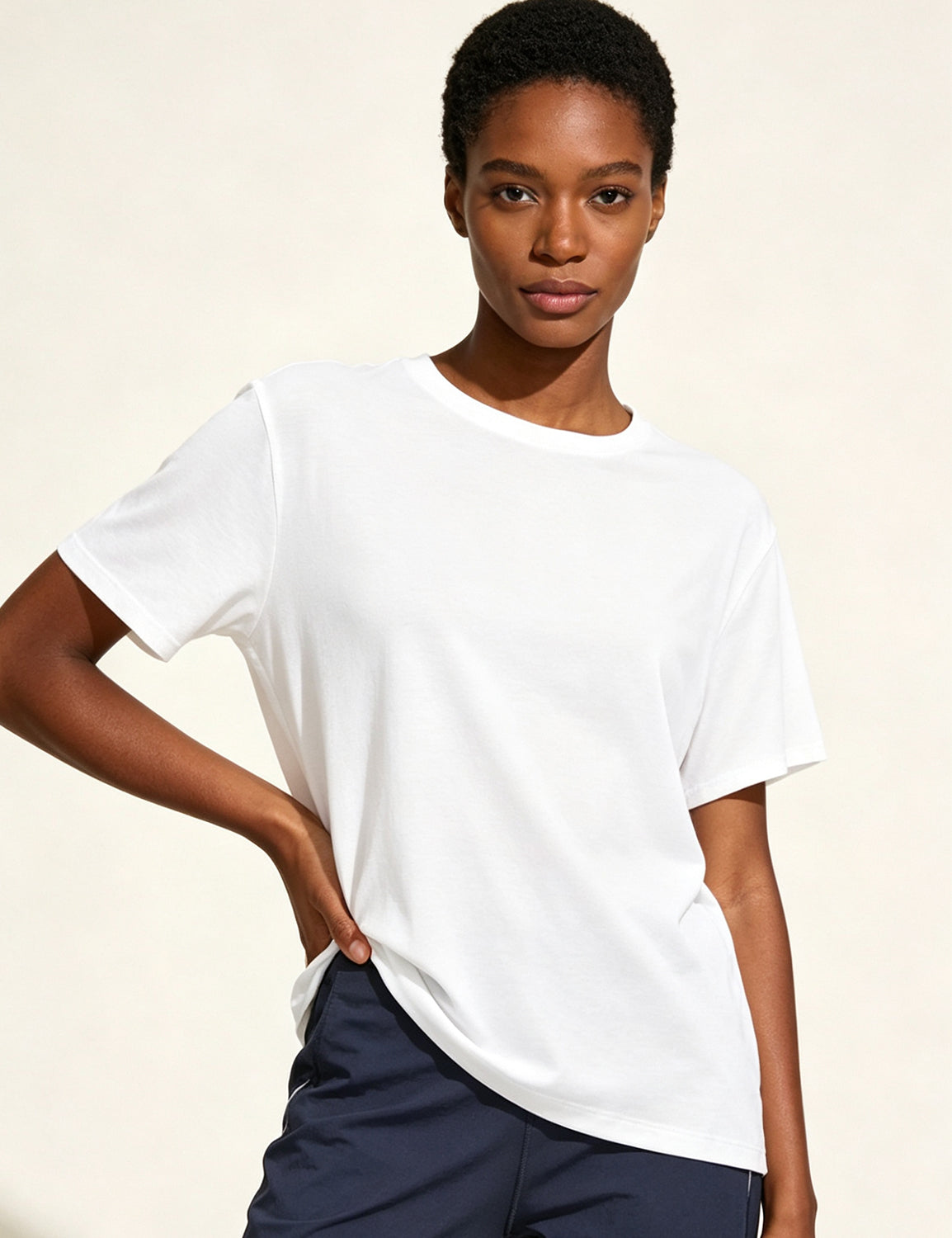 Orin Women's Crew Neck Loose Casual Sports Short Sleeve