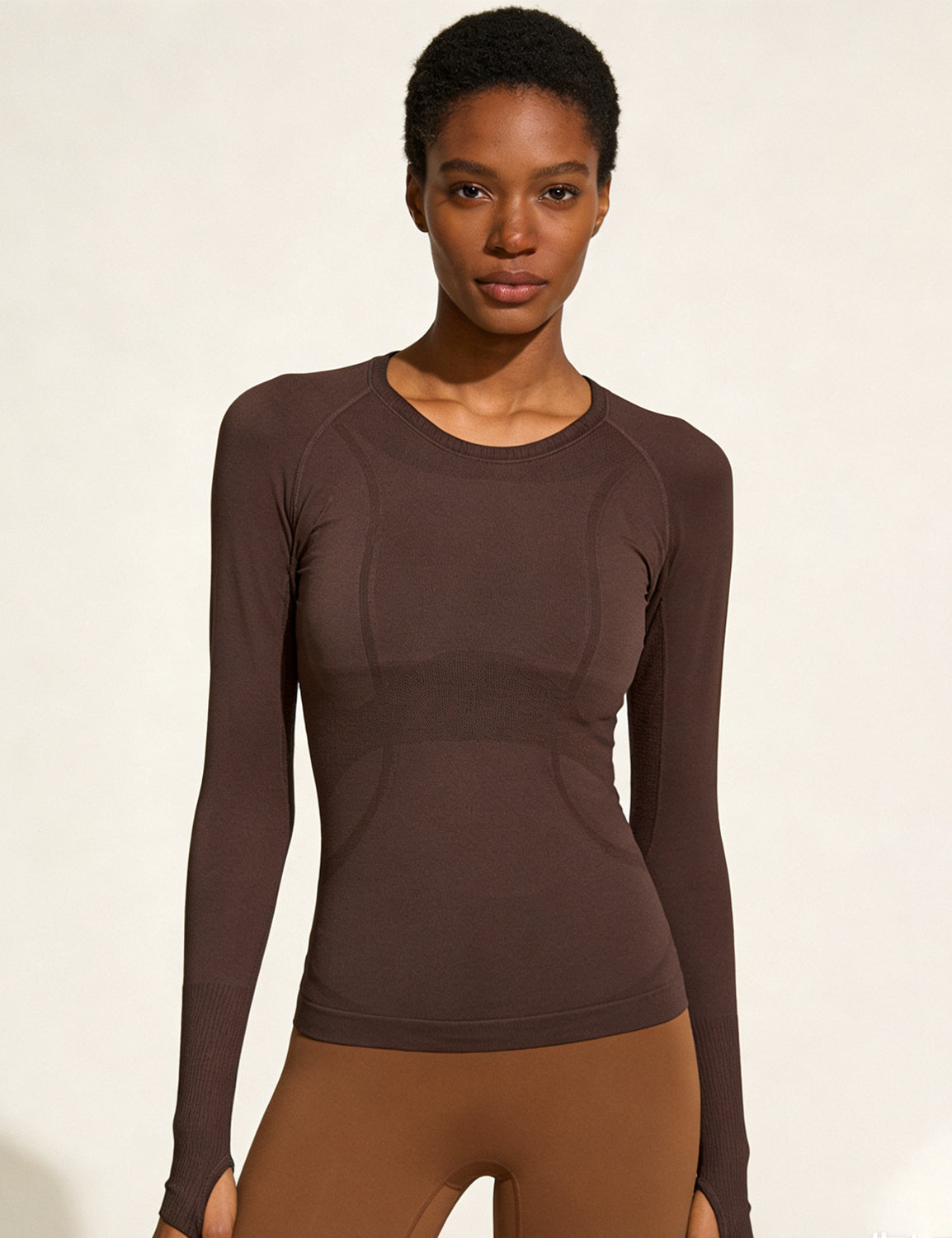 Orin Women's Seamless Long Sleeve Top for Running & Yoga, Soft & Breathable