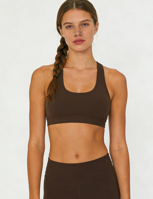 Orin Women’s Sports Bra Racerback Workout Bra Medium Support Athletic Crop Top for Yoga Gym Pilates Running Training