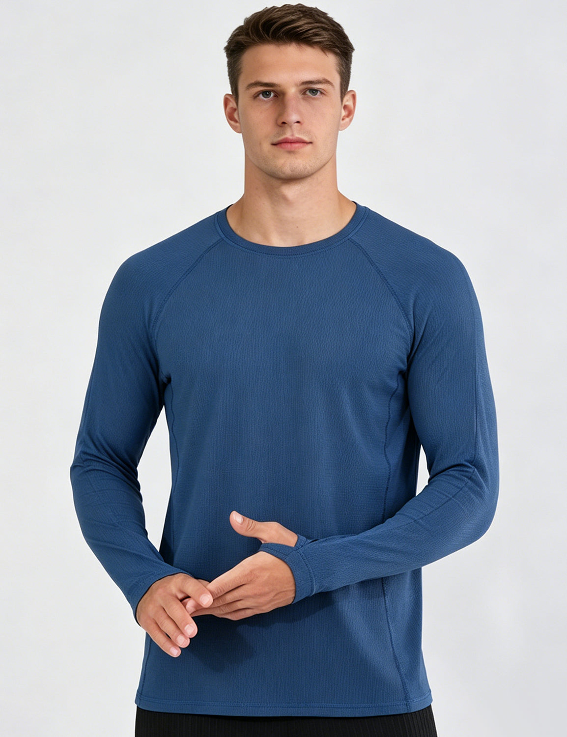 Orin Men's Quick-Dry Breathable Ice Silk Long Sleeve Running Top