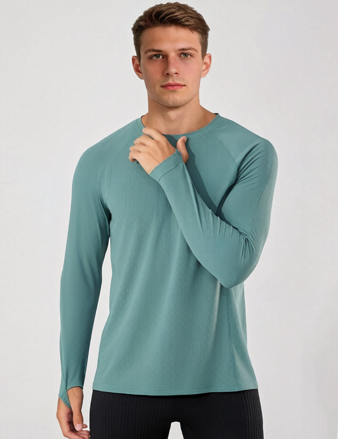 Orin Men's Quick-Dry Breathable Ice Silk Long Sleeve Running Top