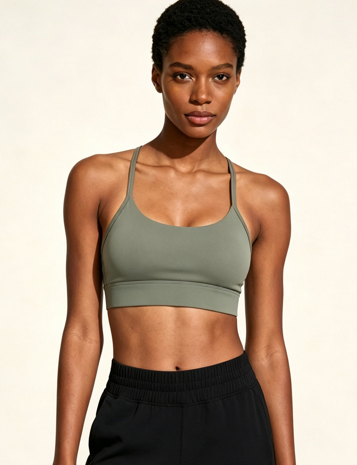 Orin Women’s Y Back Sports Bra with Removable Pads Light Medium Support Yoga Workout Bra