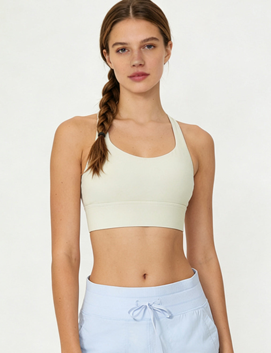 Orin Women’s Criss Cross Back Sports Bra with Removable Pads Medium Support Workout Yoga Bra