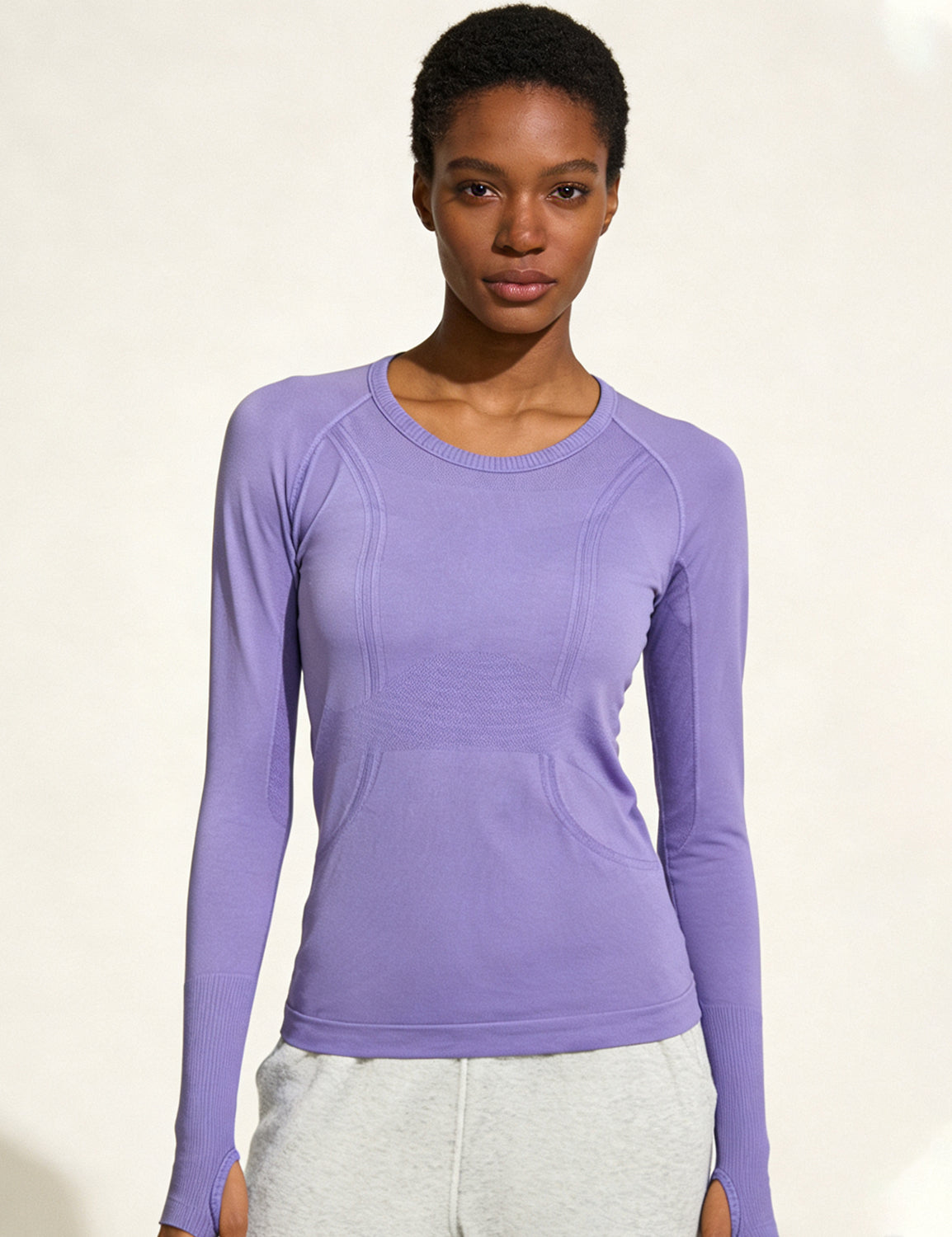 Orin Women's Seamless Long Sleeve Top for Running & Yoga, Soft & Breathable