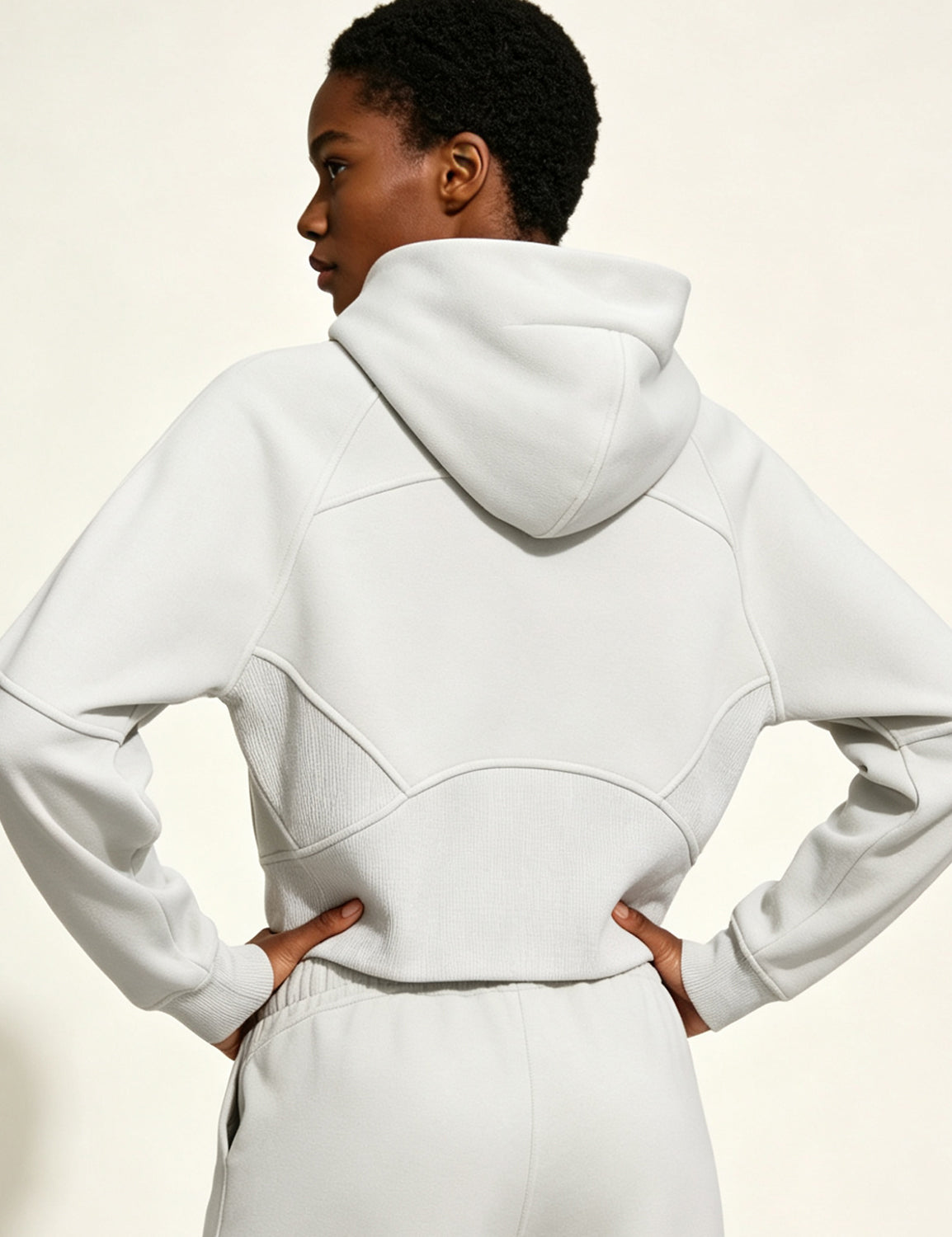 Orin Women Cropped Full Zip Athletic Hoodie