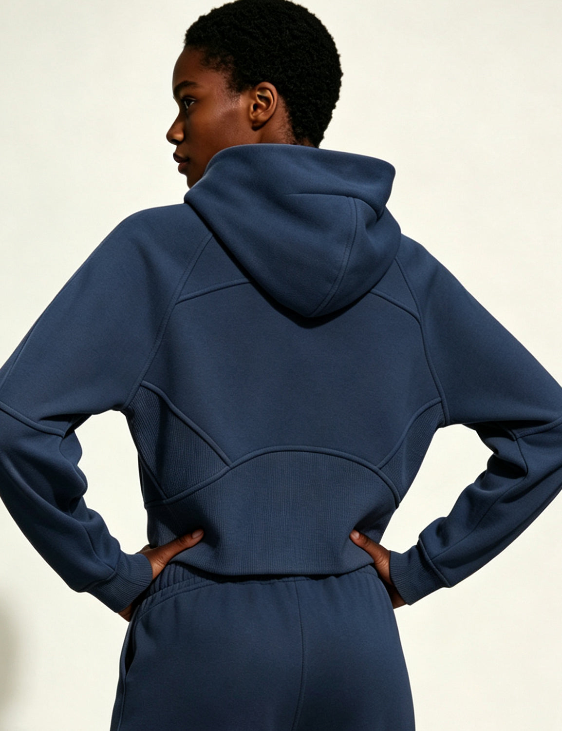 Orin Women Cropped Full Zip Athletic Hoodie