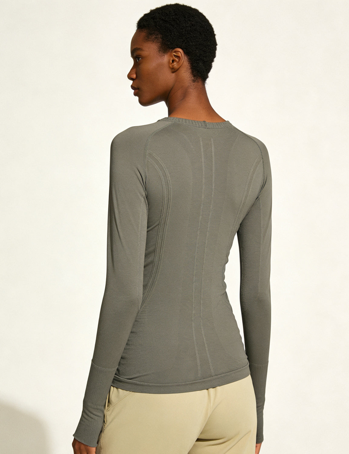 Orin Women's Seamless Long Sleeve Top for Running & Yoga, Soft & Breathable
