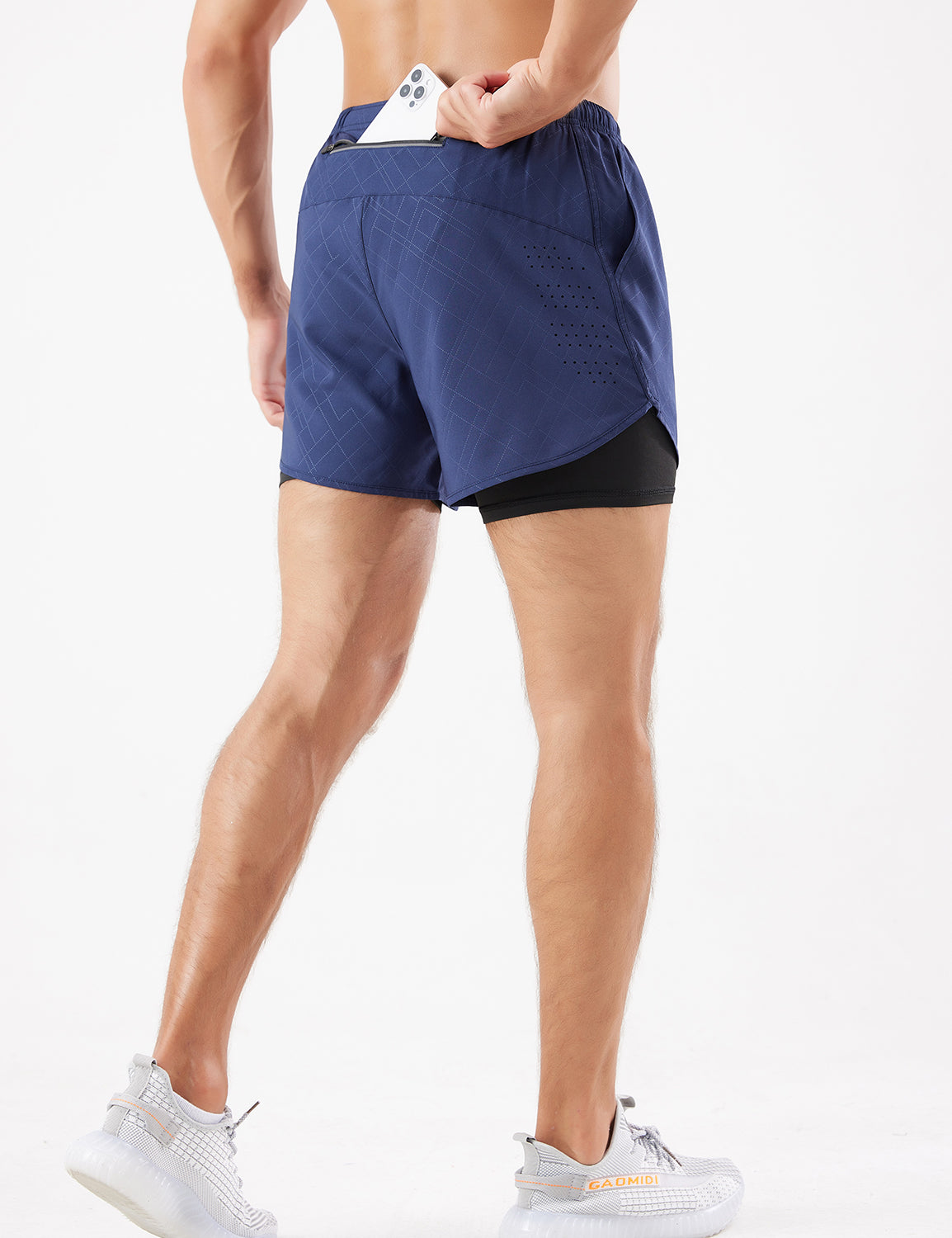 Orin Men’s 2-in-1 Running Shorts with Compression Liner, Quick Dry Gym Workout Shorts with Phone Pocket