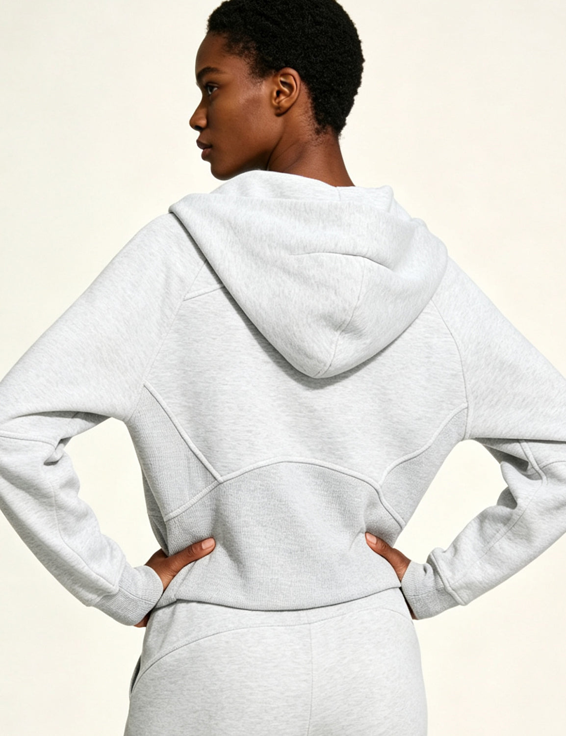 Orin Women Cropped Full Zip Athletic Hoodie