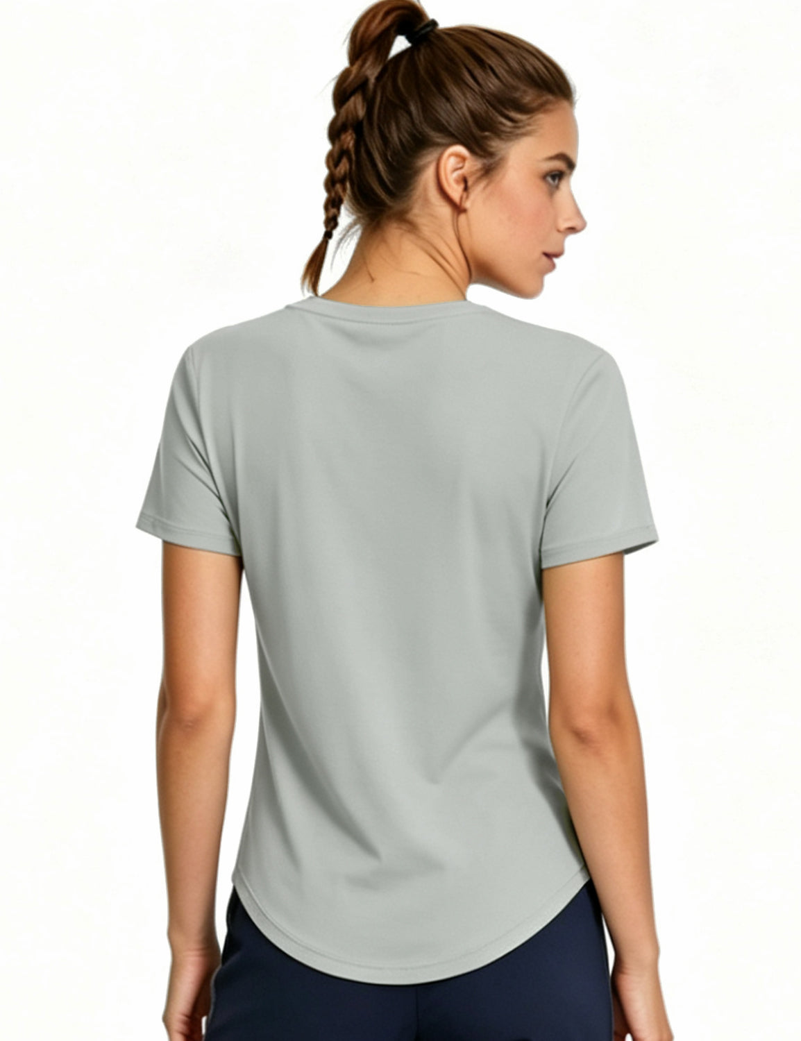 Orin Women's Crew Neck Short Sleeve Shirts for Outdoor Running, Yoga & Fitness