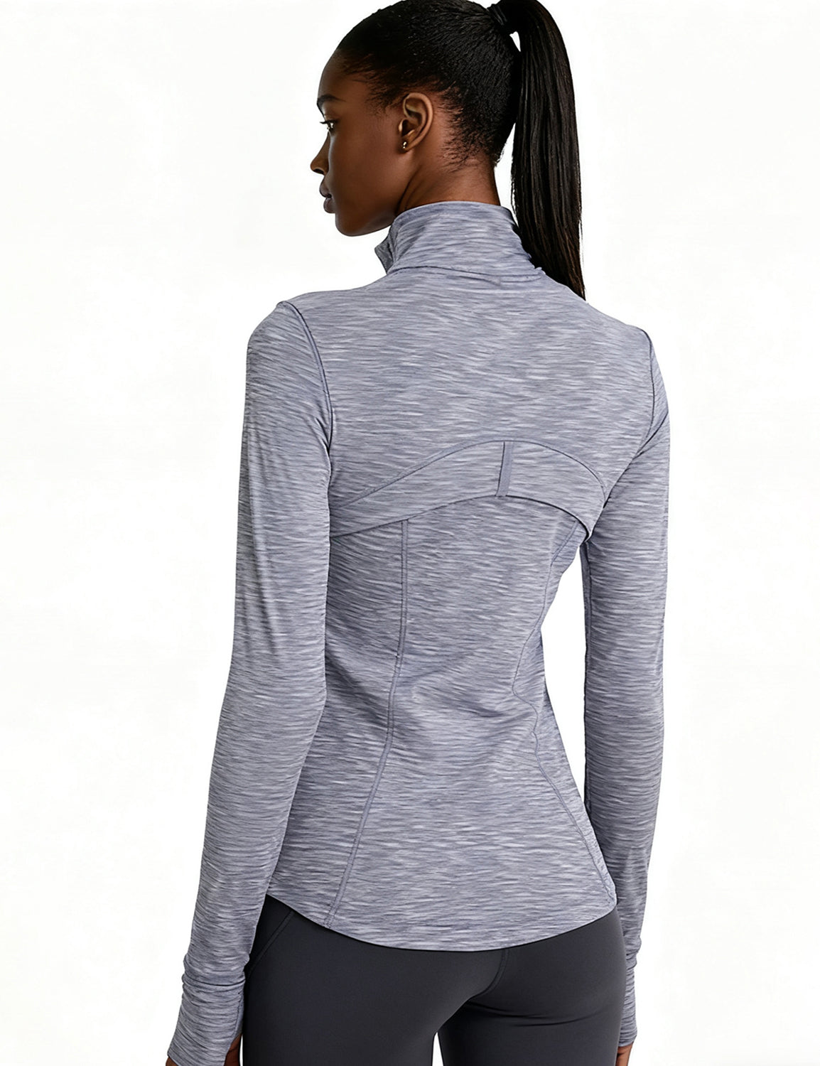 Orin Women’s Zip Up Athletic Jacket with Thumb Holes and Zipper Pockets