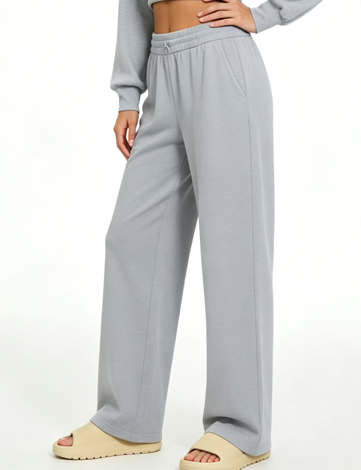 Orin Women’s High Waisted Wide Leg Sweatpants with Pockets Loose Fit Lounge Pants Casual Athletic Yoga Pants