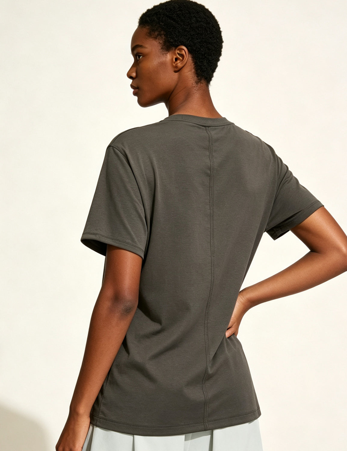 Orin Women's Crew Neck Loose Casual Sports Short Sleeve