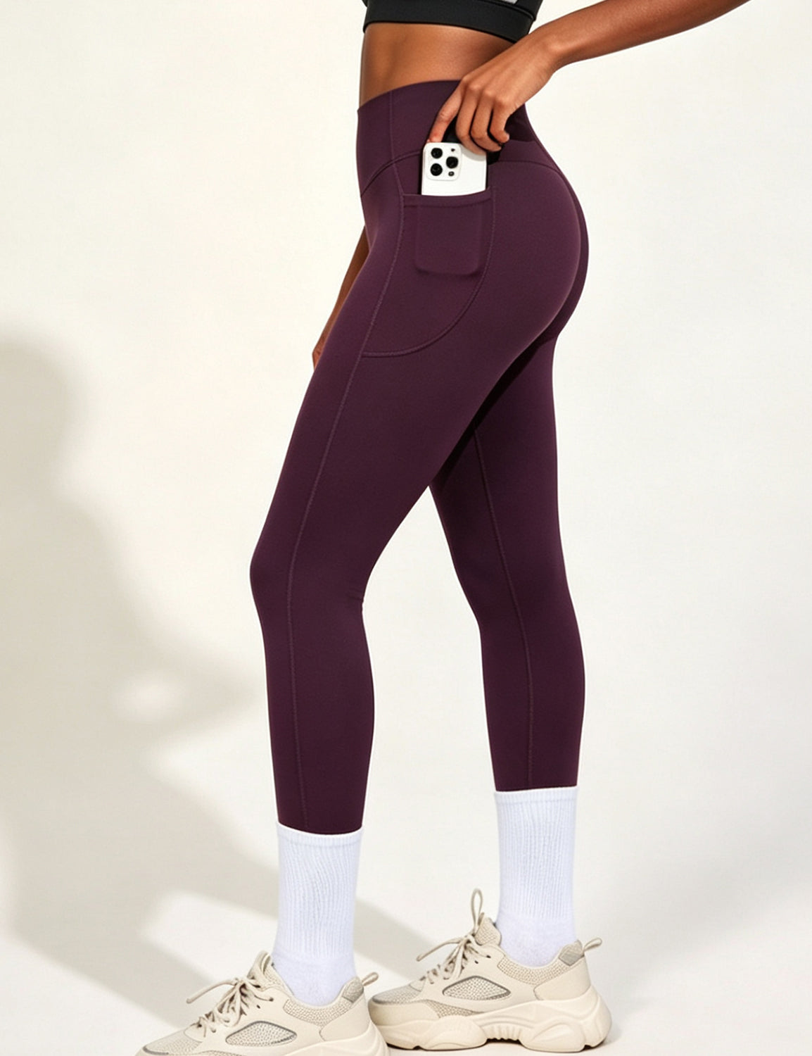 Orin High Waist Yoga Pants with Pockets, Tummy Control Workout Running Yoga Leggings for Women