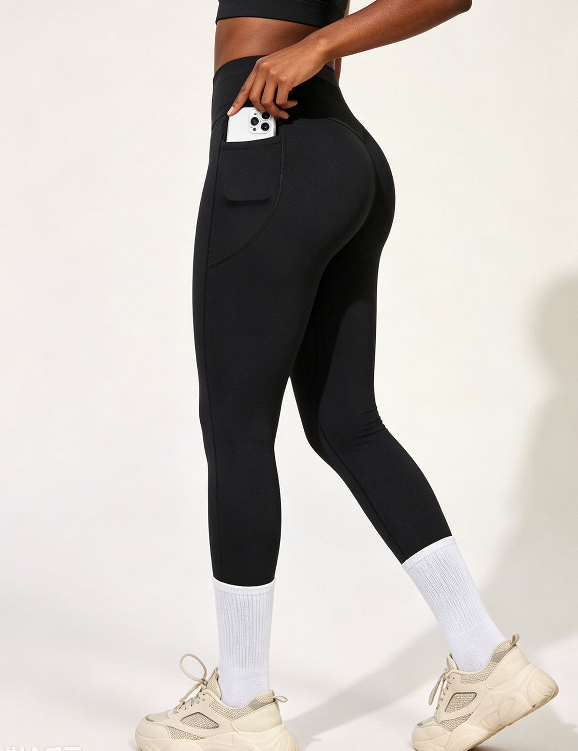 Orin High Waist Yoga Pants with Pockets, Tummy Control Workout Running Yoga Leggings for Women