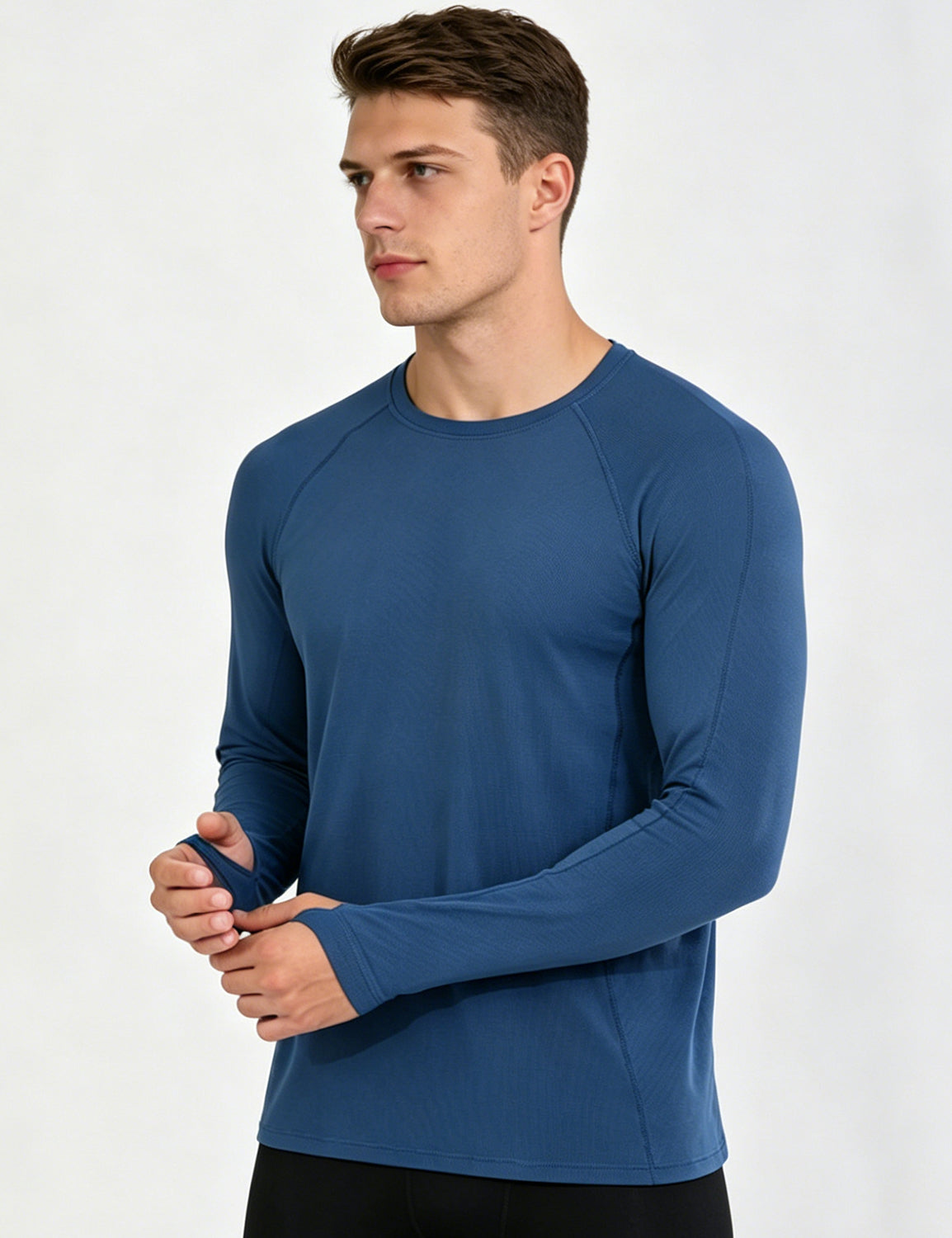 Orin Men's Quick-Dry Breathable Ice Silk Long Sleeve Running Top