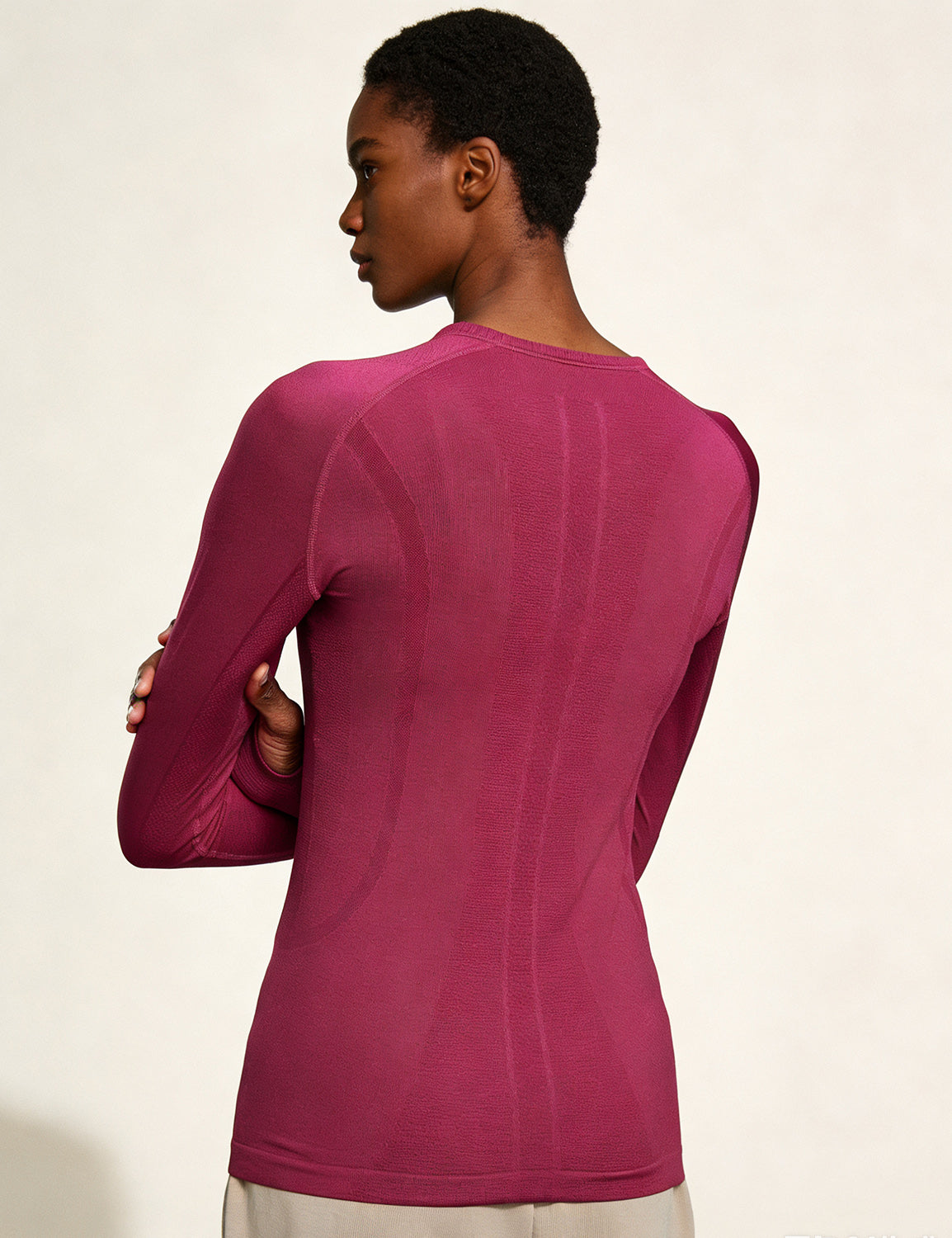 Orin Women's Seamless Long Sleeve Top for Running & Yoga, Soft & Breathable