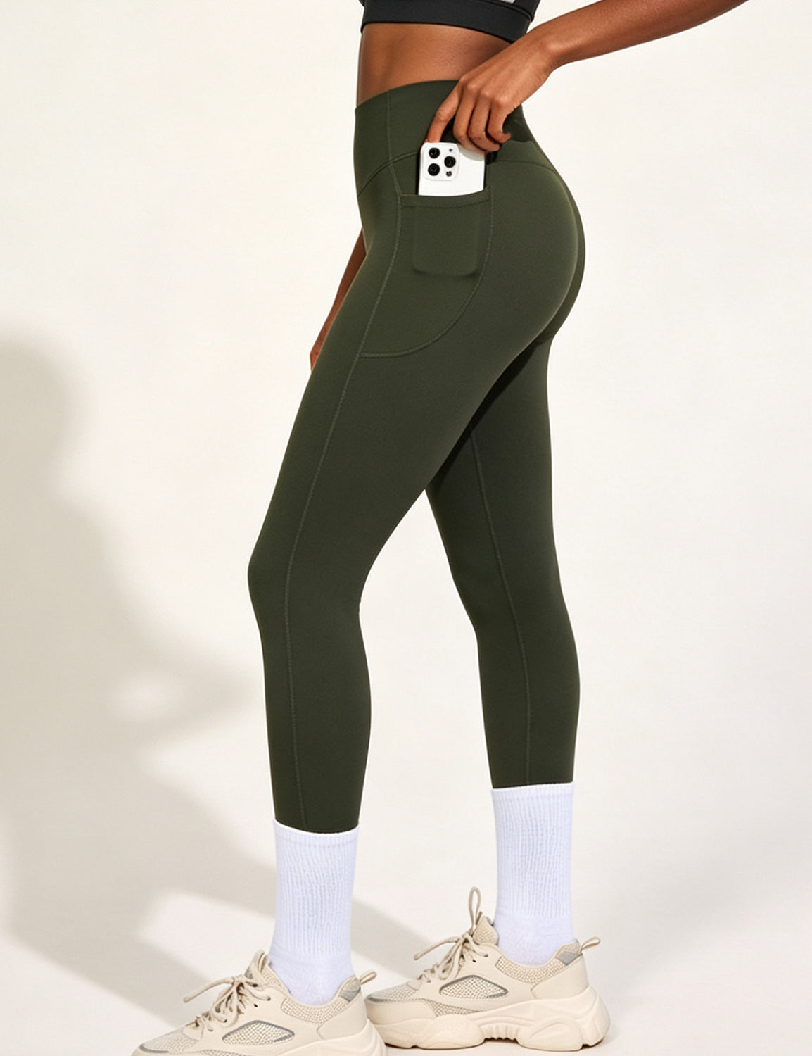 Orin High Waist Yoga Pants with Pockets, Tummy Control Workout Running Yoga Leggings for Women