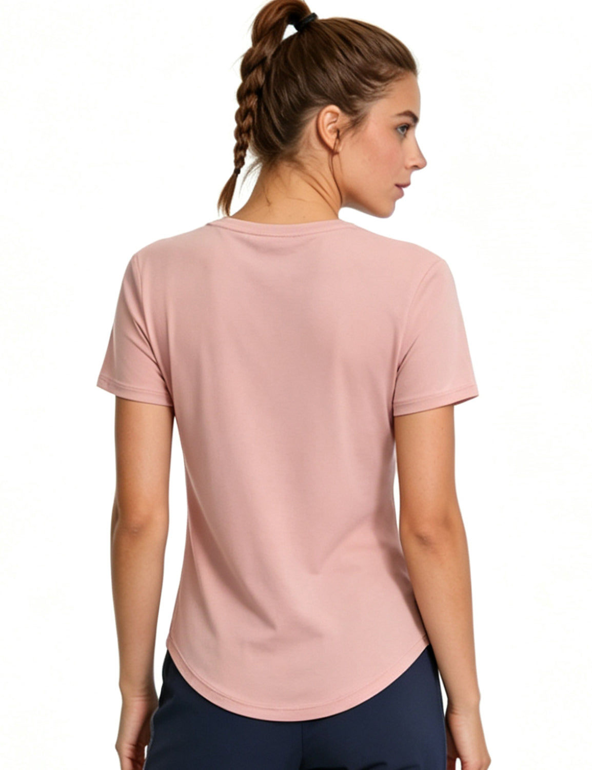 Orin Women's Crew Neck Short Sleeve Shirts for Outdoor Running, Yoga & Fitness