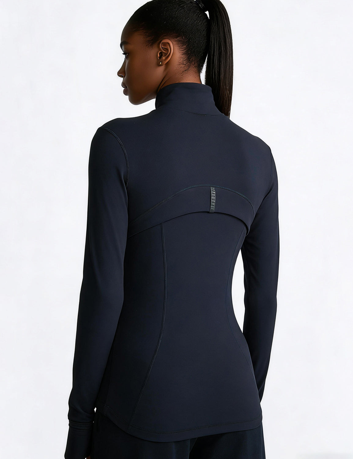 Orin Women’s Zip Up Athletic Jacket with Thumb Holes and Zipper Pockets
