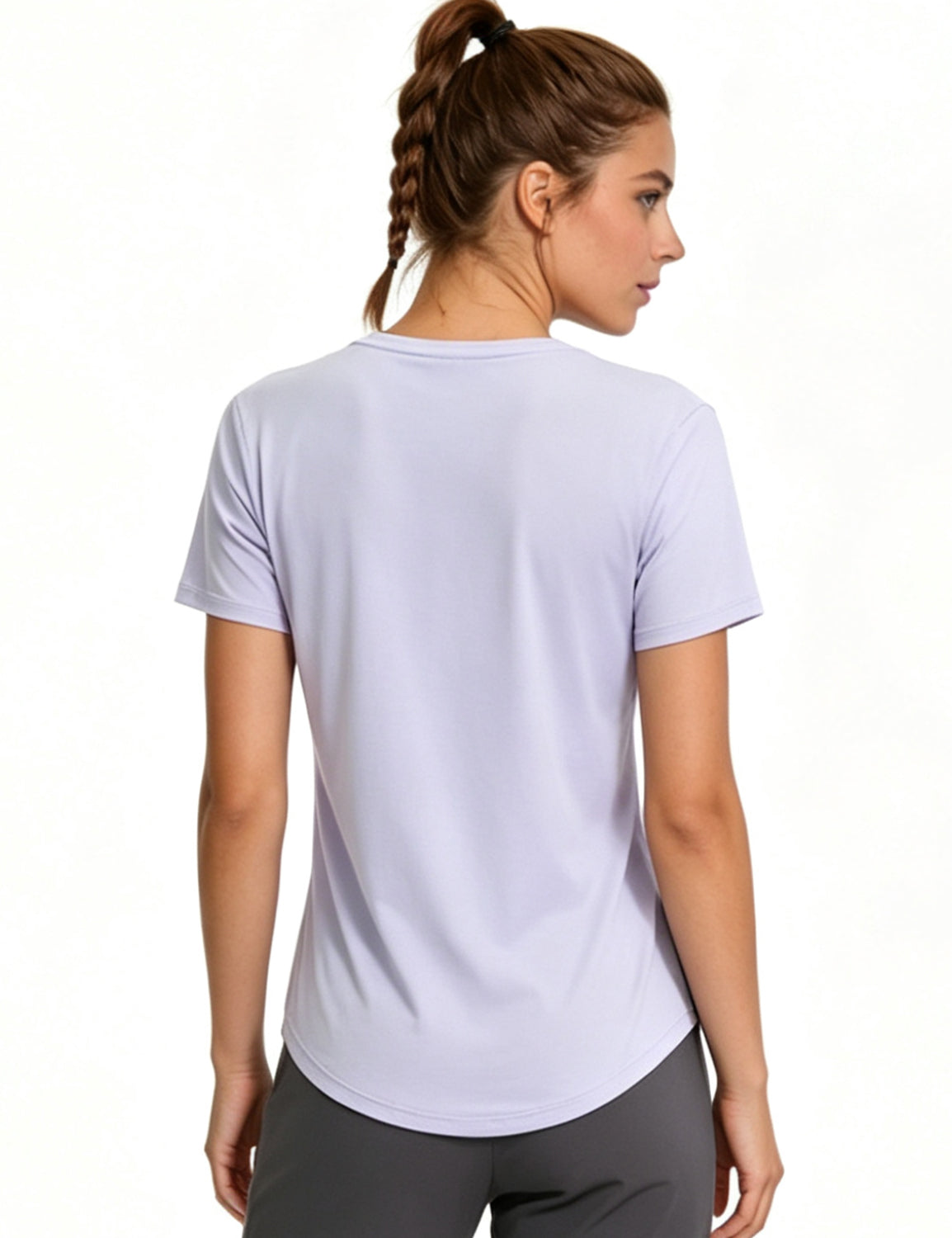 Orin Women's Crew Neck Short Sleeve Shirts for Outdoor Running, Yoga & Fitness