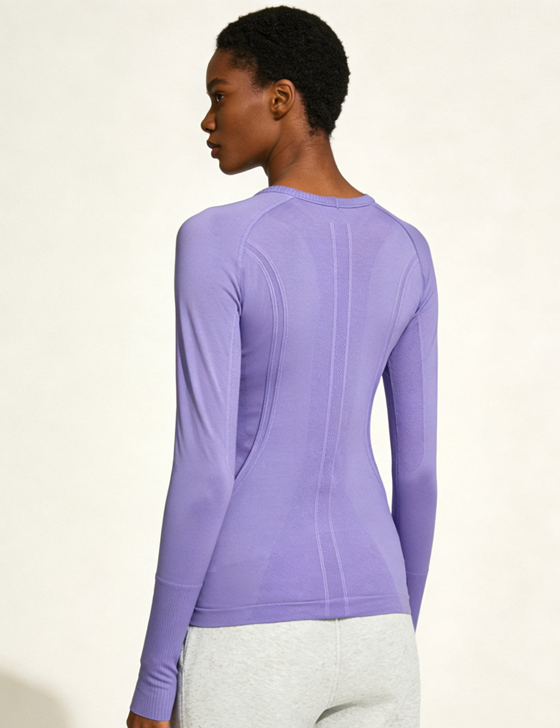 Orin Women's Seamless Long Sleeve Top for Running & Yoga, Soft & Breathable