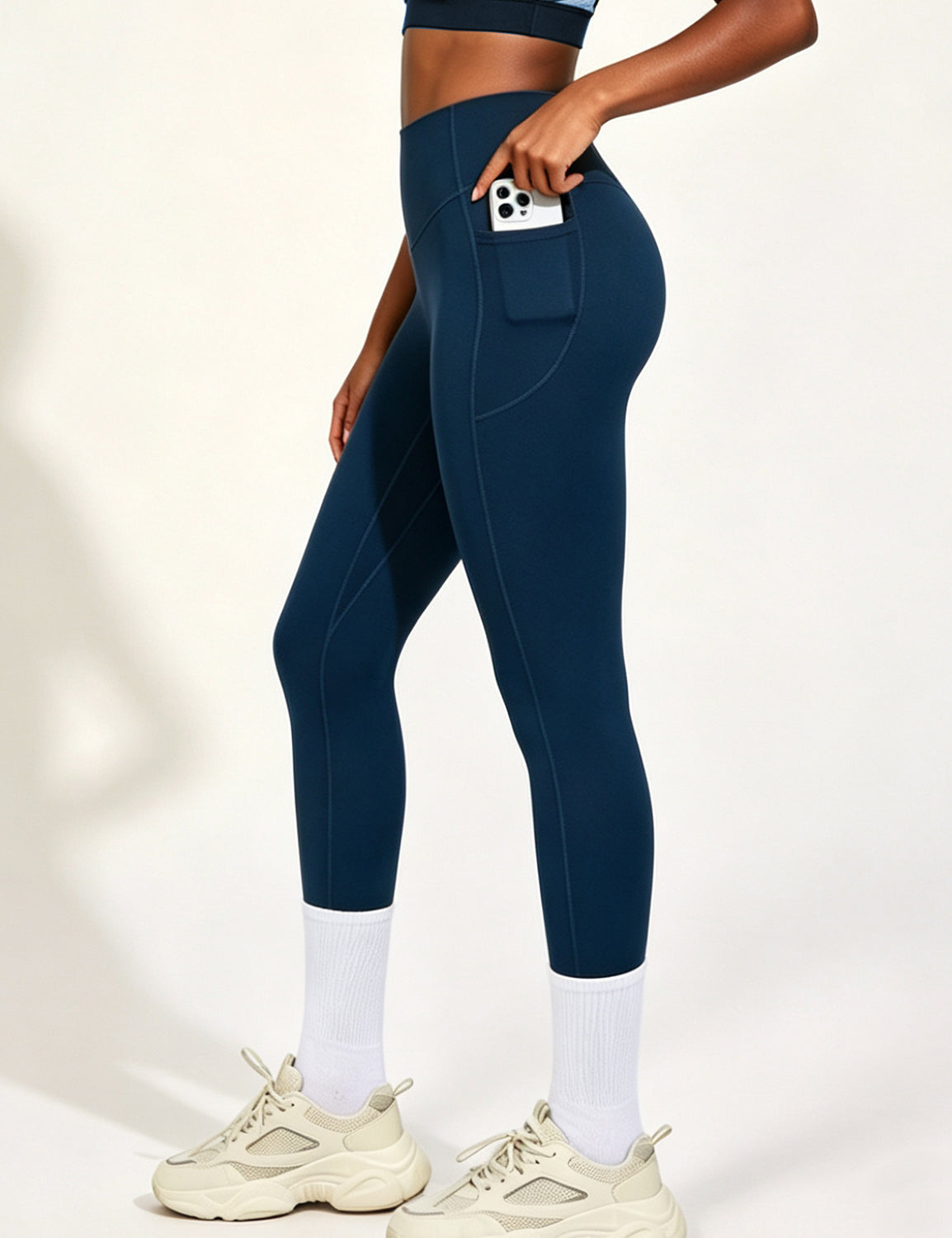 Orin High Waist Yoga Pants with Pockets, Tummy Control Workout Running Yoga Leggings for Women