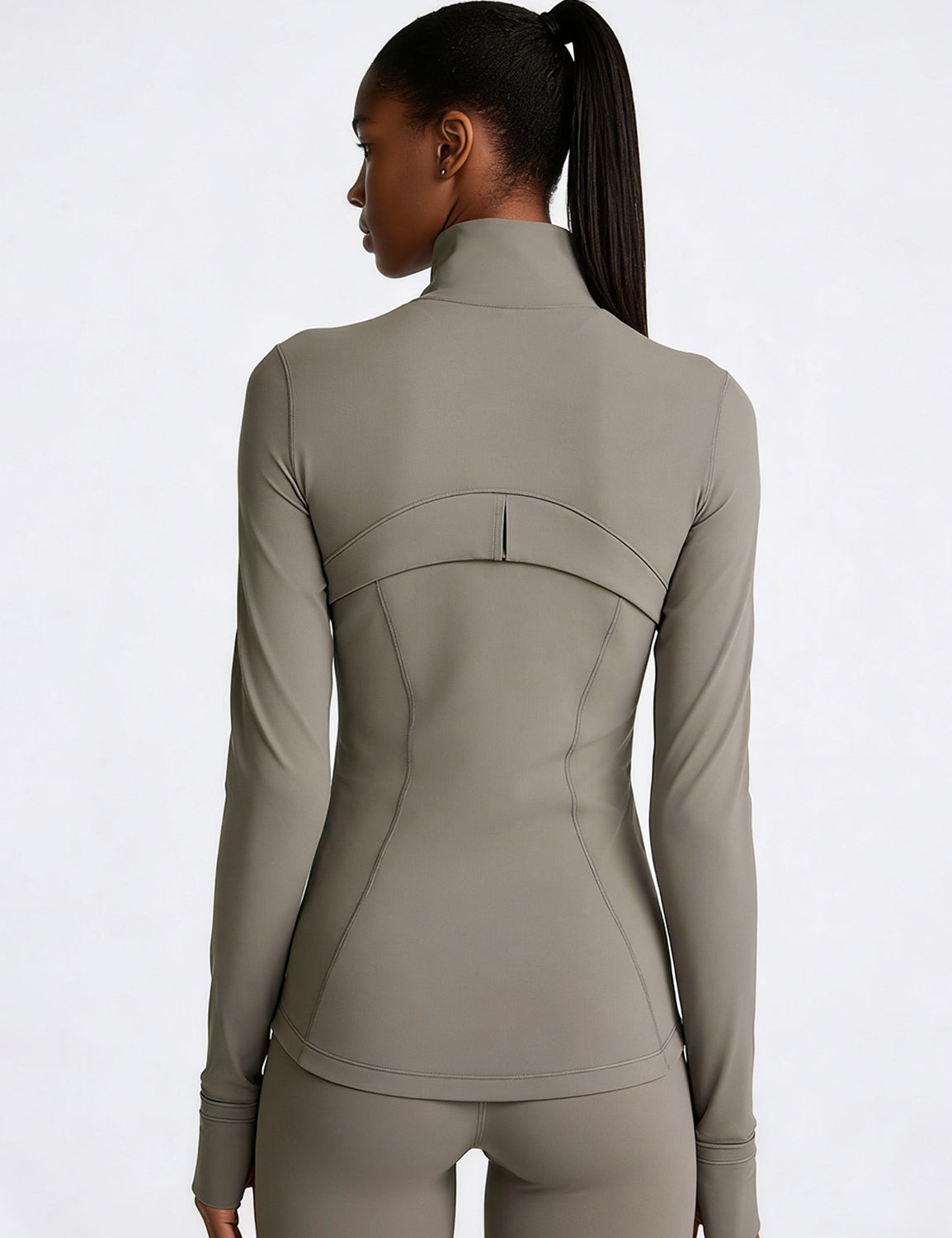 Orin Women’s Zip Up Athletic Jacket with Thumb Holes and Zipper Pockets