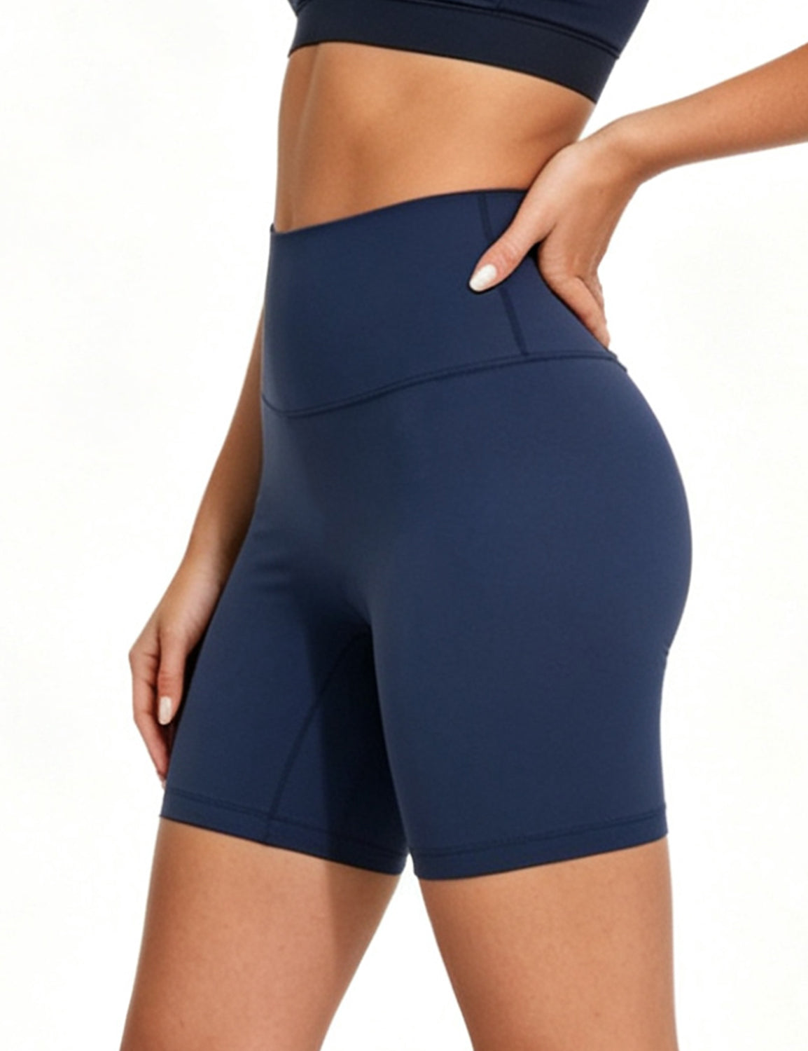 Orin Women High Waisted Biker Shorts with Hidden Pocket