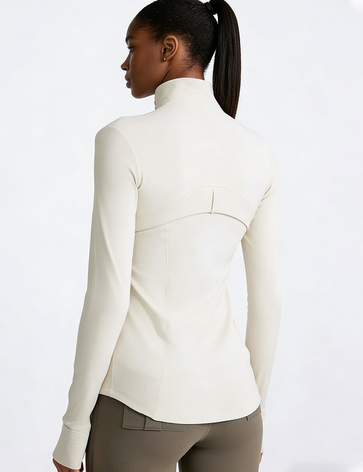 Orin Women’s Zip Up Athletic Jacket with Thumb Holes and Zipper Pockets