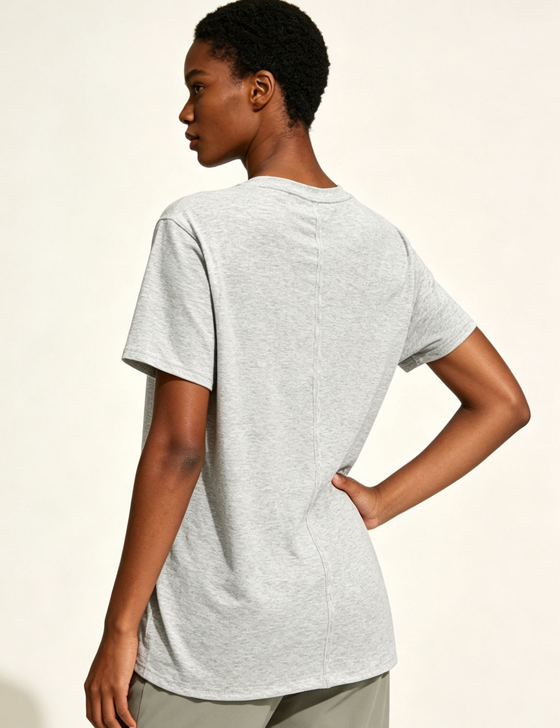 Orin Women's Crew Neck Loose Casual Sports Short Sleeve