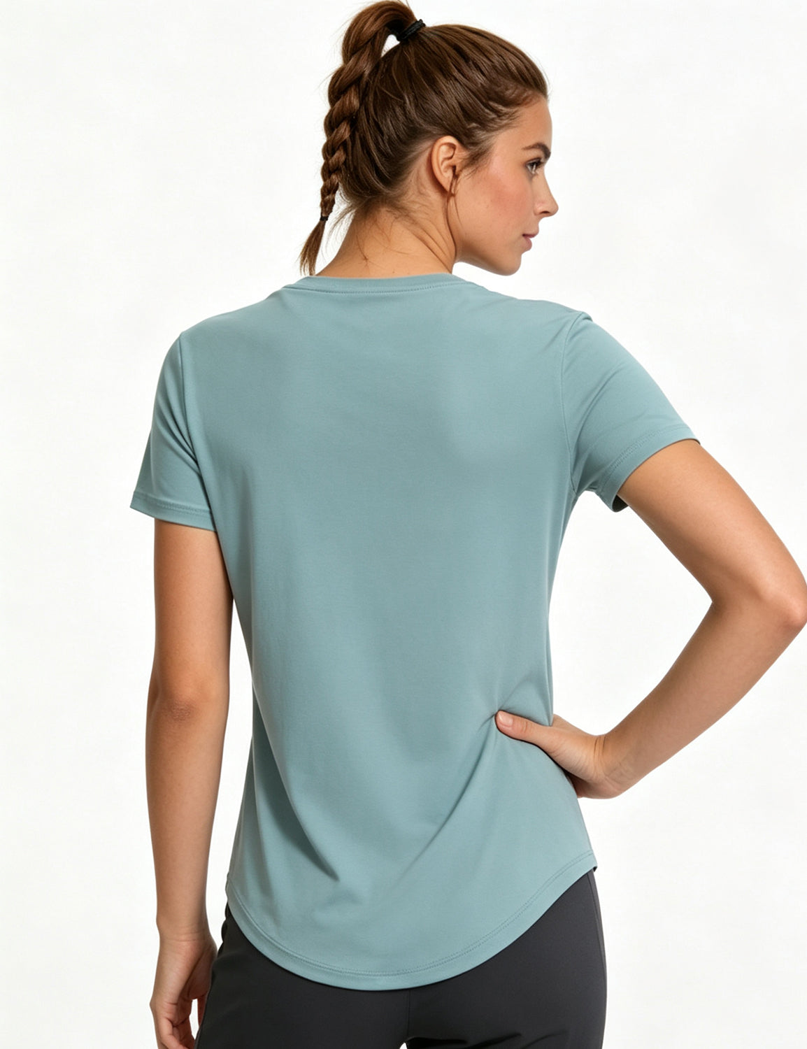 Orin Women's Crew Neck Short Sleeve Shirts for Outdoor Running, Yoga & Fitness
