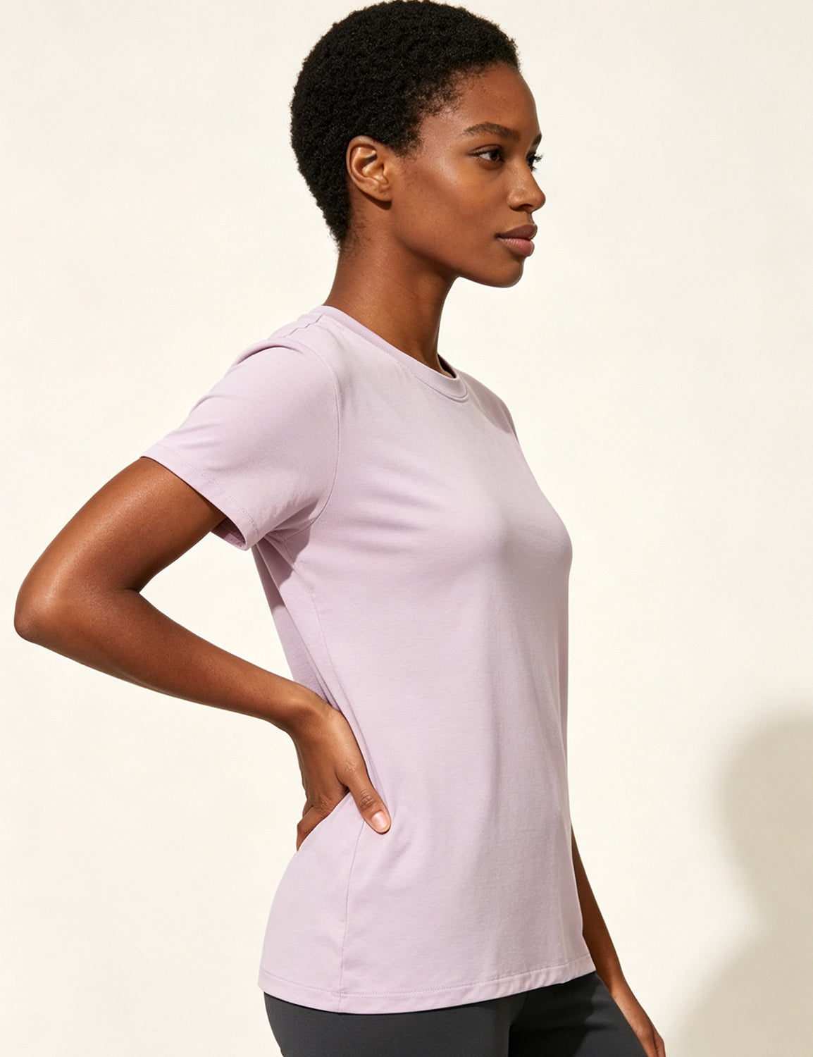 Orin Women's Crew Neck Loose Casual Sports Short Sleeve
