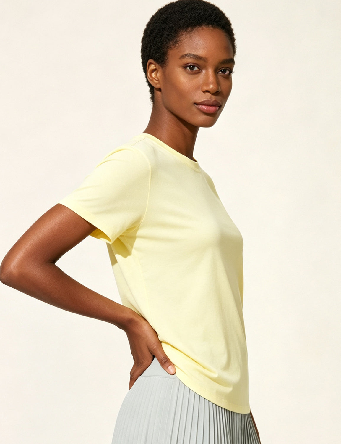 Orin Women's Crew Neck Loose Casual Sports Short Sleeve