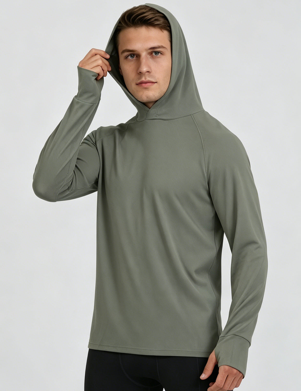 Orin Men's Outdoor Running Hooded Long Sleeve Top