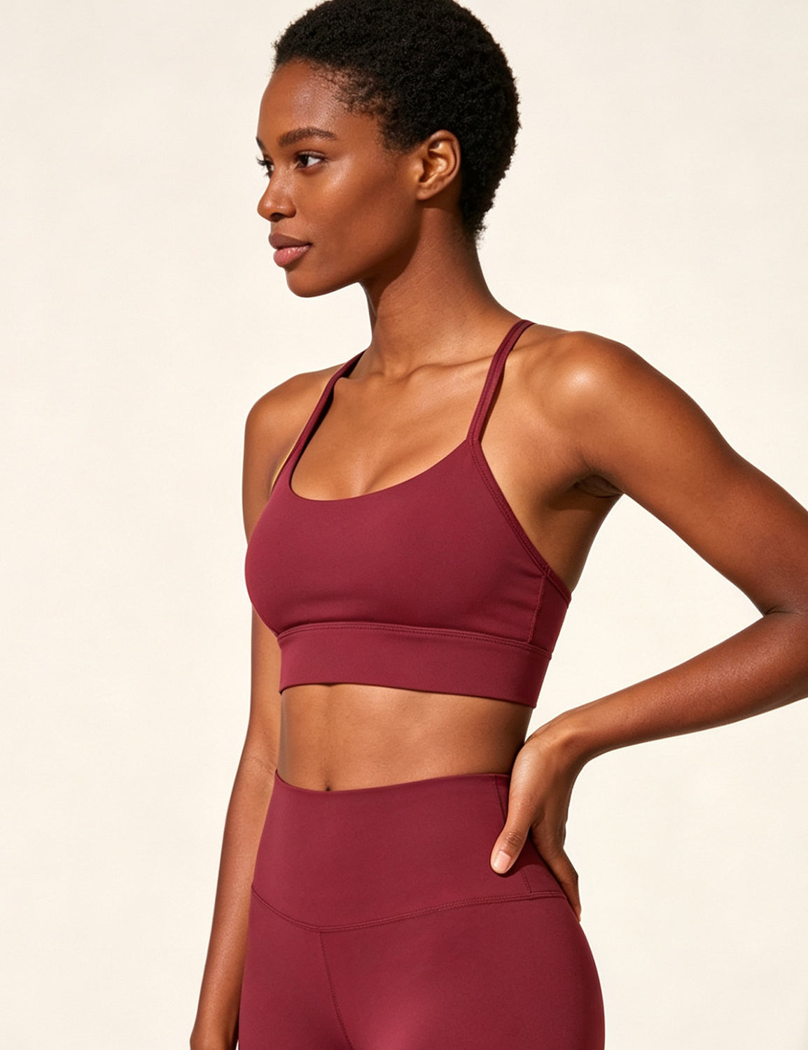 Orin Women’s Y Back Sports Bra with Removable Pads Light Medium Support Yoga Workout Bra