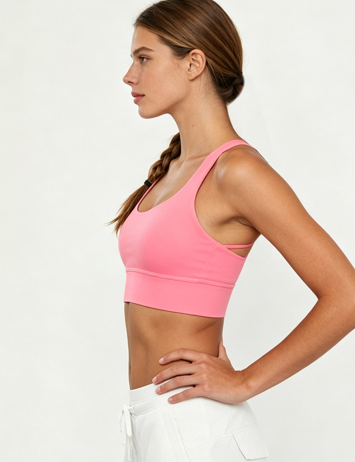 Orin Women’s Criss Cross Back Sports Bra with Removable Pads Medium Support Workout Yoga Bra