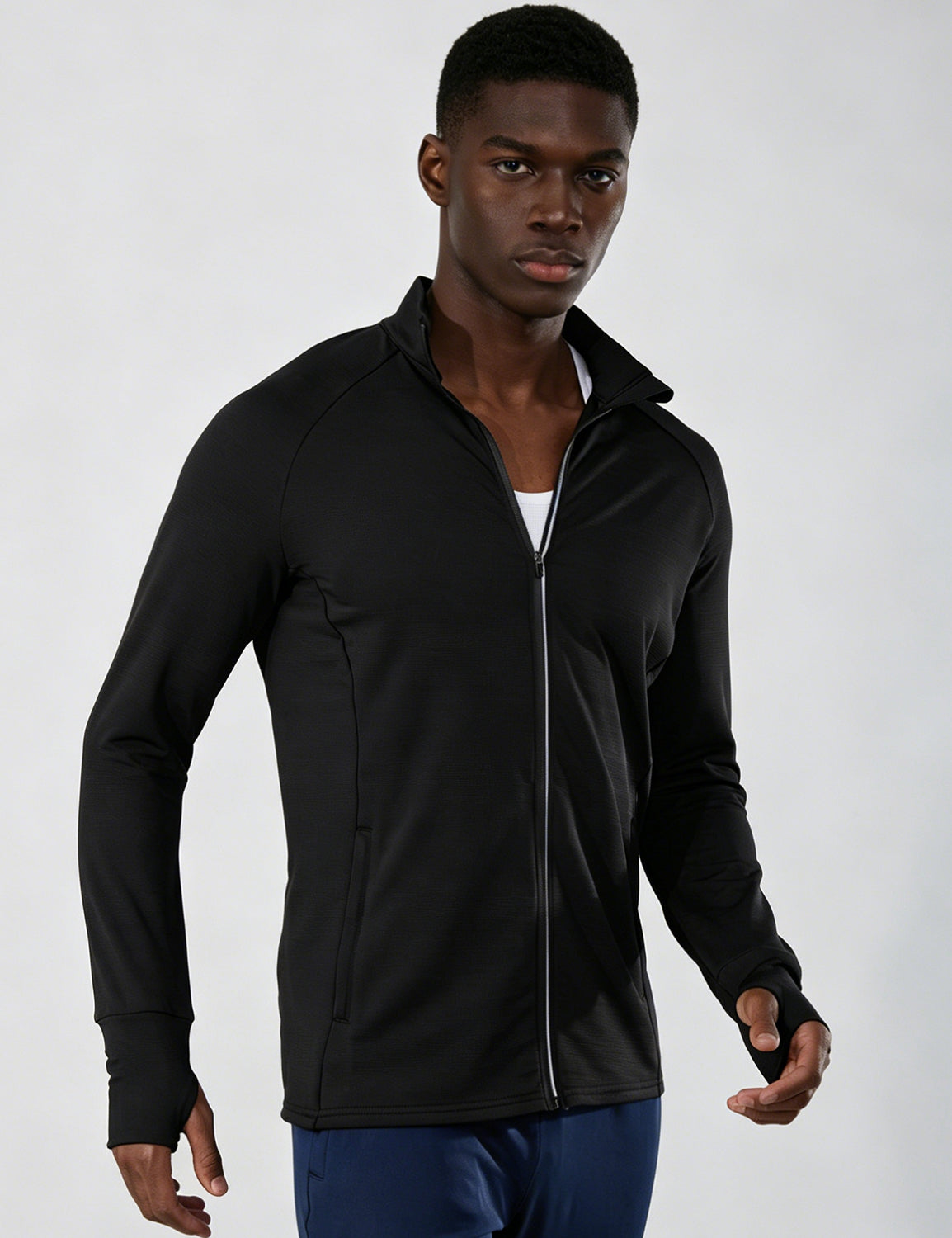 Orin Men's Zip-Up Stand Collar Sports Long Sleeve Jacket